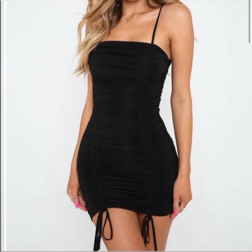 Tiger Mist Ruched Black Zion Dress Size XS